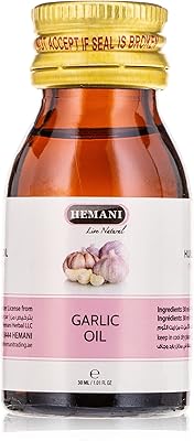 Huile d'ail hemani - 30 ml, 100% booster du système immunitaire, réduit le taux