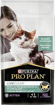 Nourriture pour chats pro plan live clear dte à la dinde, 1,4 kg