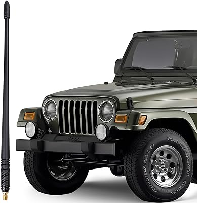 Antenne bestaoo pour accessoires jeep wrangler tj 1997-2006, radio fm am de voiture