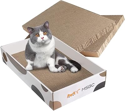 Griffoir pour chat 3 en 1, griffoir pour chat ondulé recyclable, tapis à