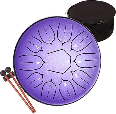 Tambour à langue en acier 11 notes 6 pouces, instrument de percussion à