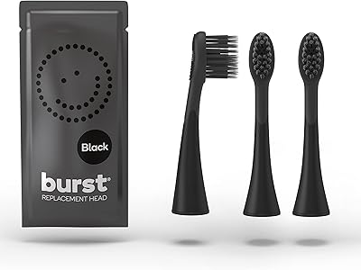 Têtes de brosse à dents électrique de rechange burst avec poils en charbon
