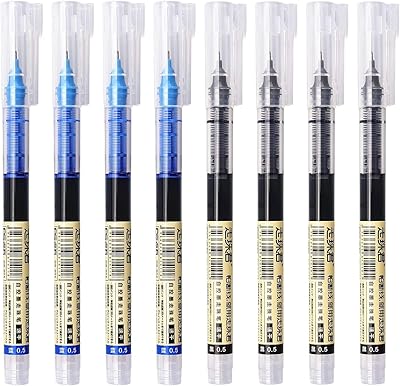 Ensemble de 8 stylos roller à encre gel de 05 mm avec pointe