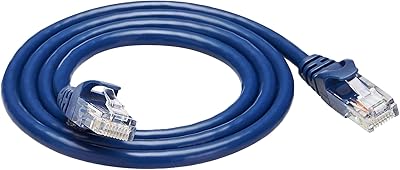 Câble internet ethernet rj45 cat-6 amazonbasics 3 pieds bleu paquet de 5