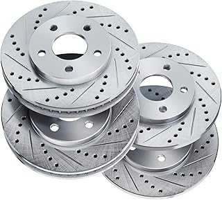 Rotors de frein à fentes en zinc percés pour honda accord power sport