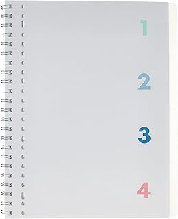 Cahier ligné hema 4 en 1 format a4 blanc