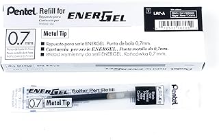 Cartouche d'encre de recharge pentel à pointe métallique de 0,7 mm pour stylos