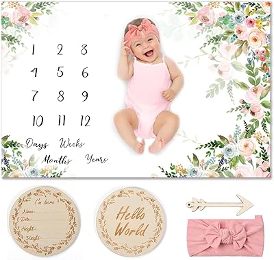 Couverture mensuelle de beauté pour bébé pour les tout-petits - couverture de photographie