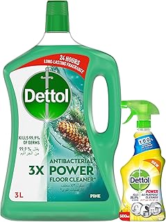 Nettoyant tout usage dettol healthy home en spray citron 500 ml + dettol