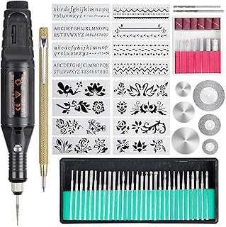 Ensemble d'outils de gravure de 70 pièces, stylo de gravure à fil électrique