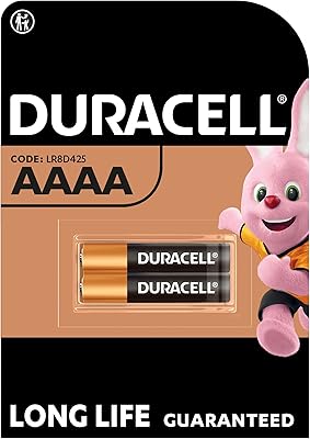 Pile alcaline duracell a 1,5 v, paquet de 2 (lr8d425) utilisée pour une utilisation