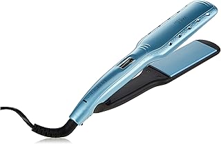 Lisseur à cheveux remington wet to straight res7350, plaque large s7350, bleu
