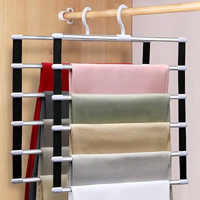 Lot de 2 cintres pour pantalons gain de place al organisateurs et rangements