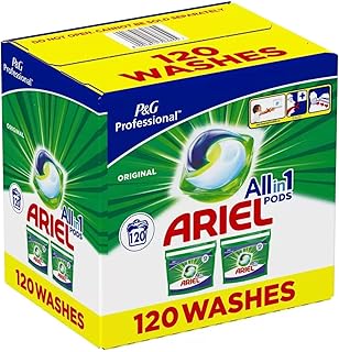 Comprimés/capsules de détergent liquide tout-en-un ariel, 120 lavages
