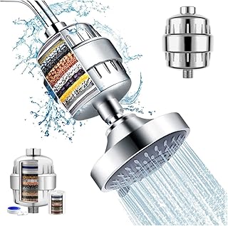 Filtre de douche à eau dure en 20 étapes, cartouche de filtre à