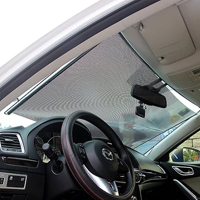 Parapluie de voiture rotatif inclinable (42 x 140 cm)