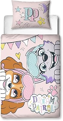 Housse de couette pour lit de bébé paw patrol | personnage officiel world
