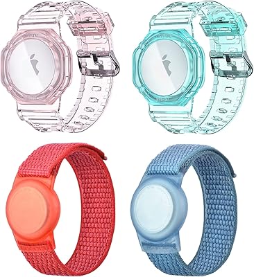 B-future kids bracelet pour airtag tpu et nylon band holder compatible avec réglable