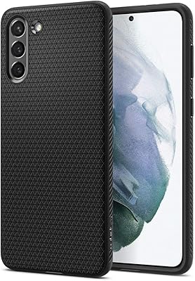 Coque spigen liquid air conçue pour samsung galaxy s21 - noir mat