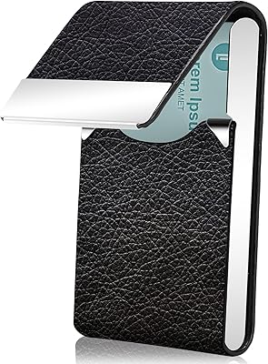 Synboss porte-cartes de visite pour hommes et femmes luxe en cuir