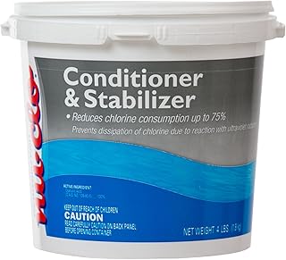 4 lb conditionneur et stabilisateurs de chlore de piscine avec acide cyanurique nu-clo