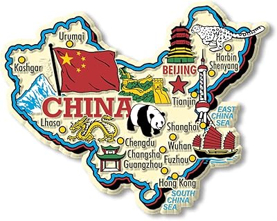 Aimants jumbo magnétique carte du pays de la chine, souvenirs de collection, fabriqués