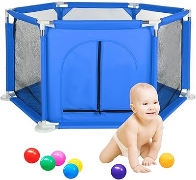 Parc pour enfants au design hexagonal pliable dayong avec 50 balles océaniques