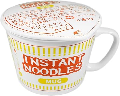 Tasse à soupe ramen en céramique originale asian glow avec couvercle