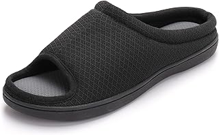 Chaussures zizor pour hommes en mousse à mémoire de forme à bout ouvert