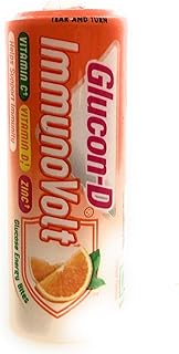 Bouchées énergétiques glucon d-orange immuno volt glucose (paquet de 20 360 g)