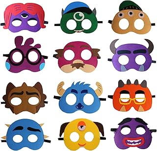 Masques de monstre yalry pour enfants 12 pièces de masques en feutre