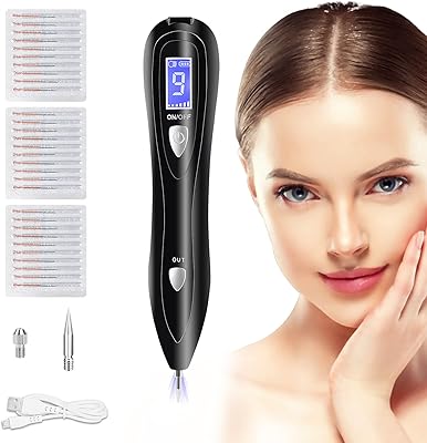 Stylo d'élimination des grains de beauté stylo acrochordons portable avec 9 niveaux force