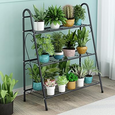 Support triangulaire pour plantes étagère à fleurs étagères pour plantes en métal 3