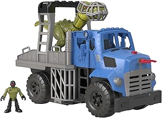 Fisher-price imaginext tyrannosaurus world dominion dinosaur toy - ensemble véhicule et dinosaure t-rex