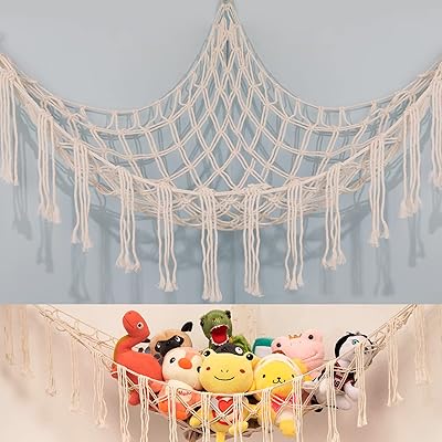 Filet ou hamac pour animaux en peluche de style bohème de 55" jouets