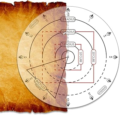 Byhoo spell aoe spoil marker d&d area effect mold tapis de jeu