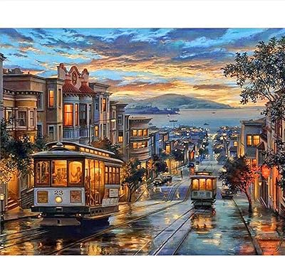 Dayong kit de peinture à l'huile par numéros pour enfants et adultes, taille