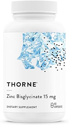 Thorne research - bisglycinate de zinc 15 mg - 60 gélules