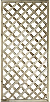 Panneau de treillis en bois ejaardenkart (1 pièce, 200 cm x 100 cm)