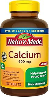 Complément alimentaire nature med 600 mg avec vitamine d3 pour le soutien osseux