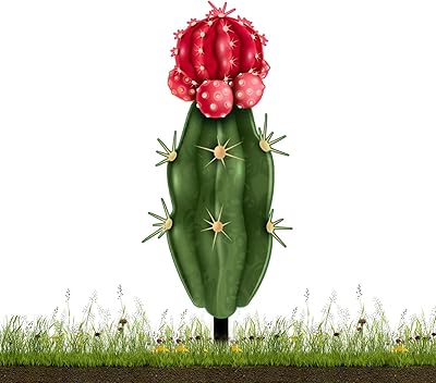 Piquet de jardin en forme de cactus, piquet de décoration en acrylique réaliste