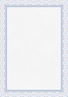 Papier de certificat dacadri a4 swirl - bleu (paquet de 25)