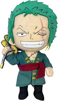 Poupée en peluche roronoa zoro ge-52803 one piece de great eastern animation 9"