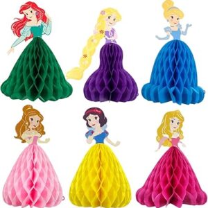 6 pièces décorations de table princesse en nid d'abeille adaptées aux fournitures de fête d'anniversaire sur le thème de la princesse. Diaytar Sénégal : Innovation digitale et prix attractifs