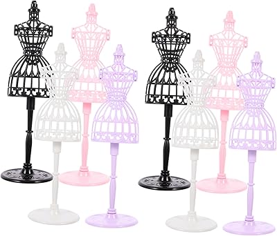 Toyvian 8 pièces mini présentoirs de vêtements de poupée en plastique accessoires de jouets en plastique mannequin robe de poupée présentoir de poupée présentoir de mannequin pour modèles de mannequin fournitures pour enfants. Achetez en toute sérénité sur Diaytar