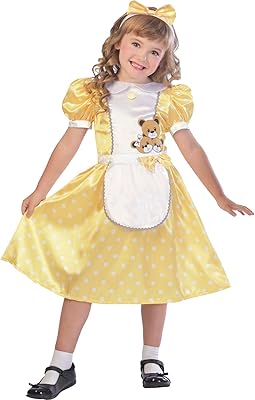 Amscan 9903222 costume à paillettes goldlux avec bandeau - âge 7-8 ans