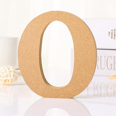 4" lettres de l'alphabet en bois pour travaux manuels, décoration de table