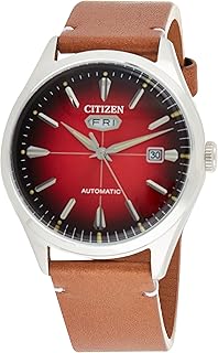 Montre mécanique citizen avec affichage du jour et de la date pour homme