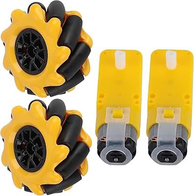 Roue multidirectionnelle hok vj, jeu de roues omnidirectionnelles en plastique haute dureté gauche