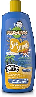 Shampooing, après-shampooing et nettoyant pour le corps peekaboo 3-en-1 pour enfants, sunshine, 400